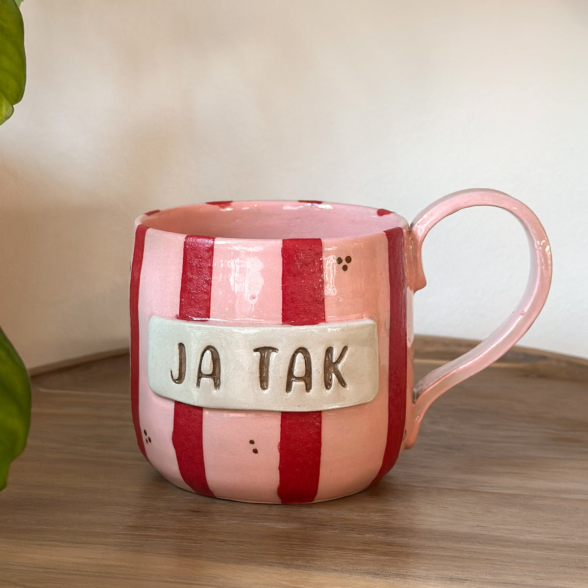 Keramikkop med “JA TAK”
